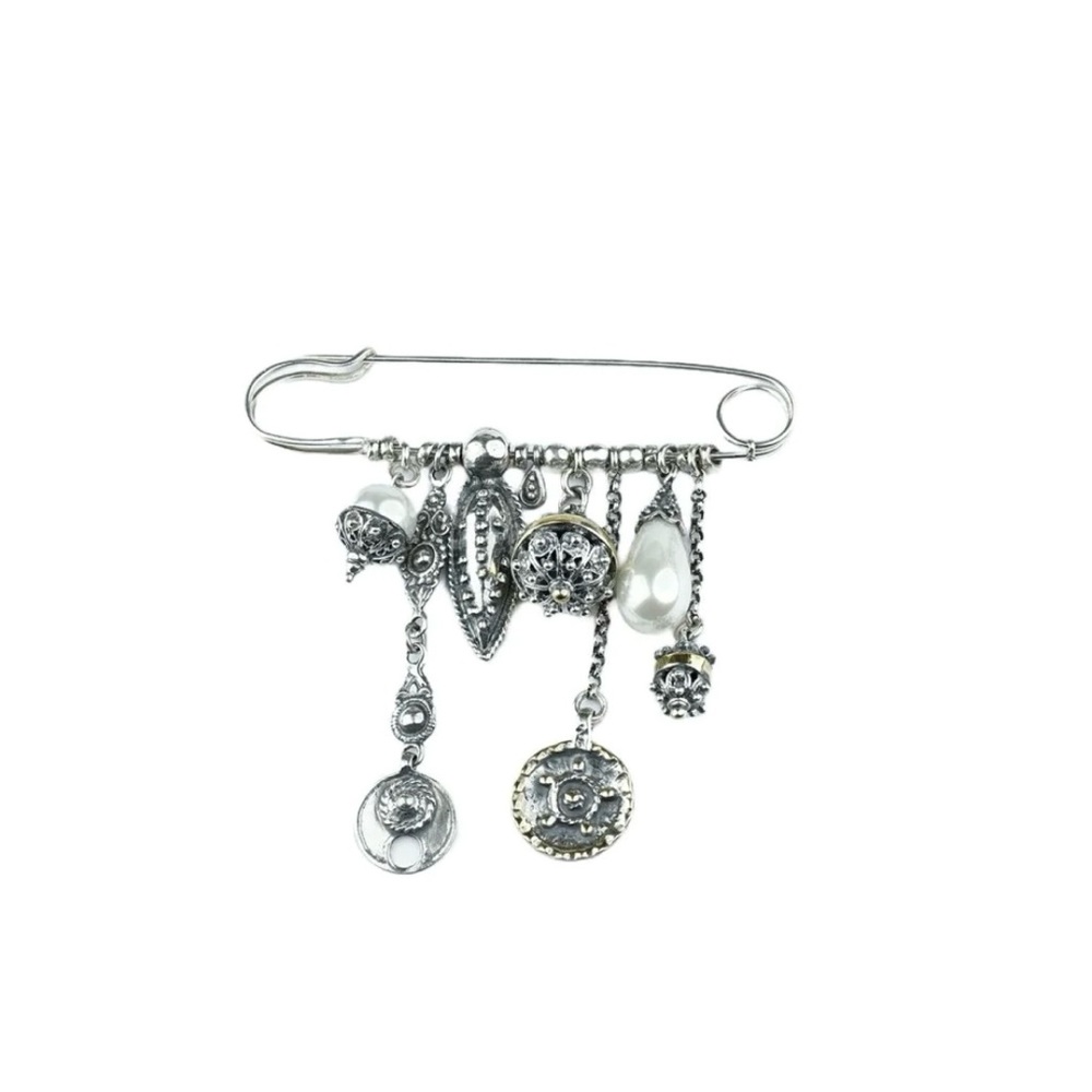 NWOT PREGOMESH Brooch "Heqyal" - Picture 4 of 6